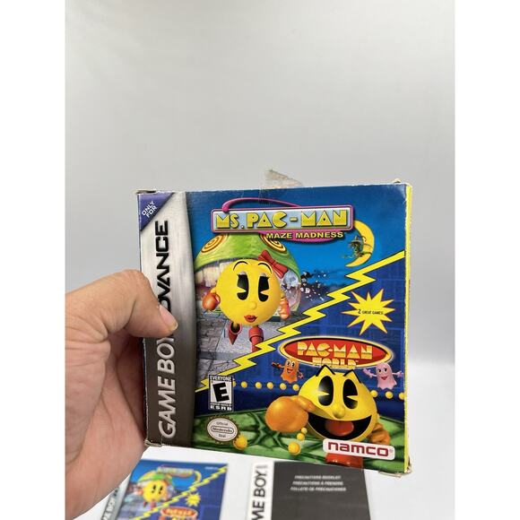 Ms. Pac-Man: Maze Madness/Pac-Man World (Nintendo Game Boy Advance 2005) GBA CIB - Picture 12 of 16